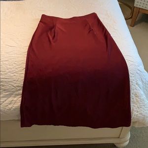 Silk slip skirt